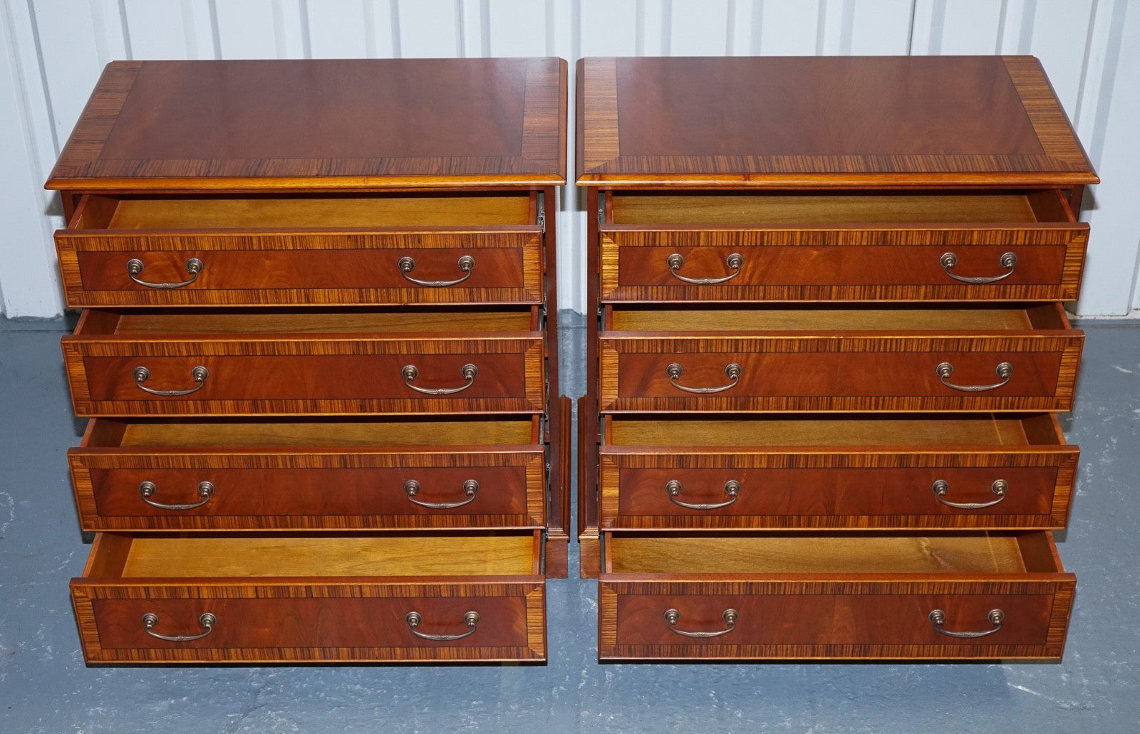 PAIR OF LARGE EDWARDIAN STYLE CHEST OF DRAWERS MADE BY PAUL SMITH BRIGHTON (1/3)