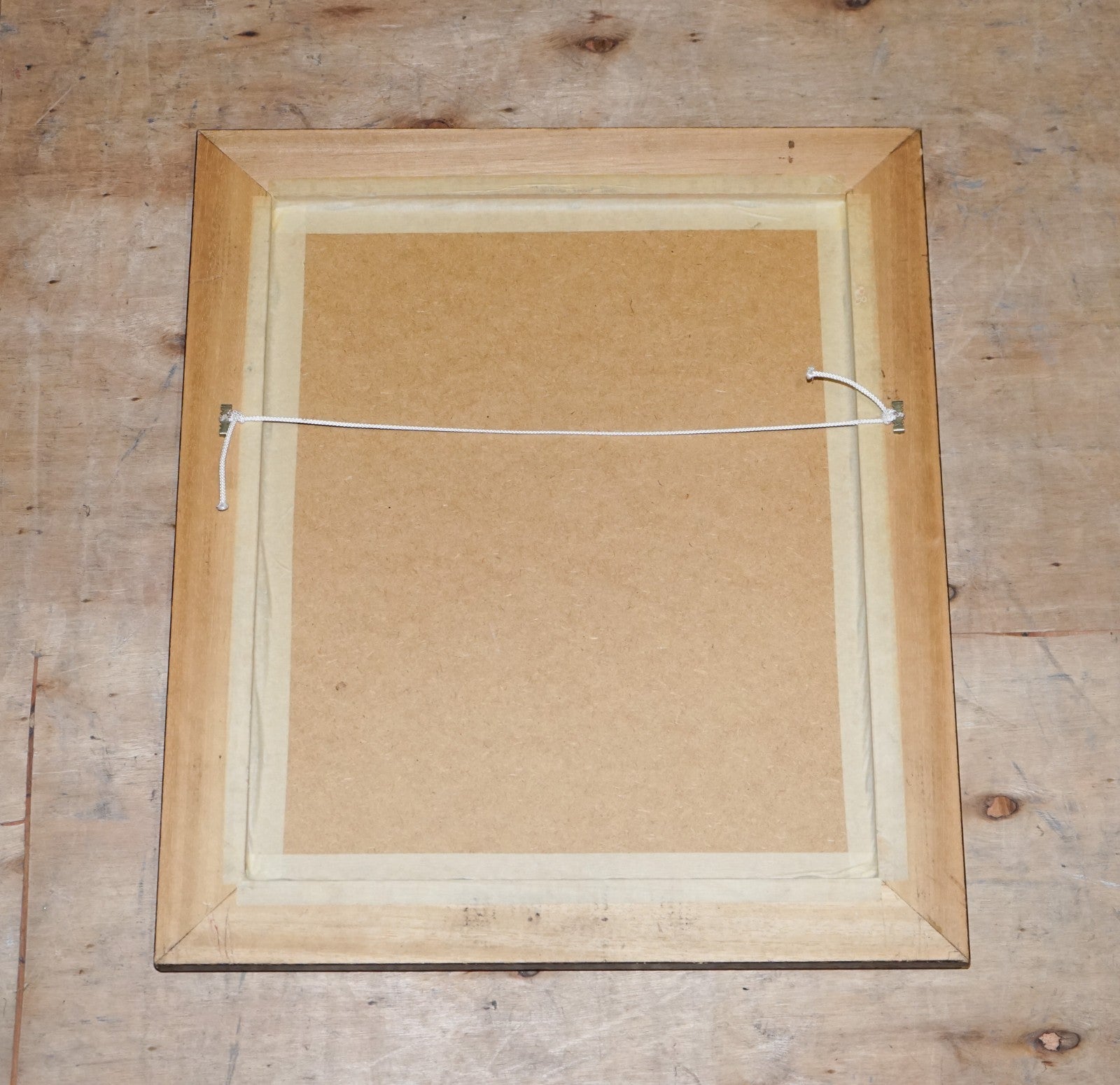 VINTAGE PRINT PAINTING ''SUMMER DAYS'' BY ROBERT STUBNER WOODEN FRAME 63 X 52 CM