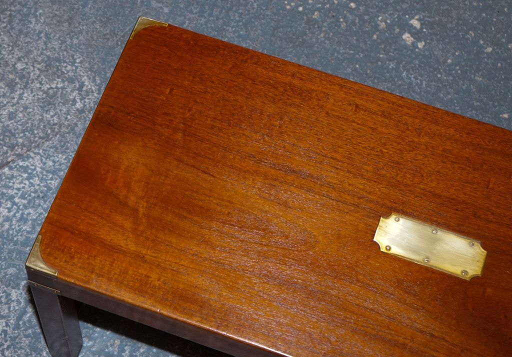 RESTORED VINTAGE HARRODS LONDON REH KENNEDY MILiTARY CAMPAIGN COFFEE TABLE