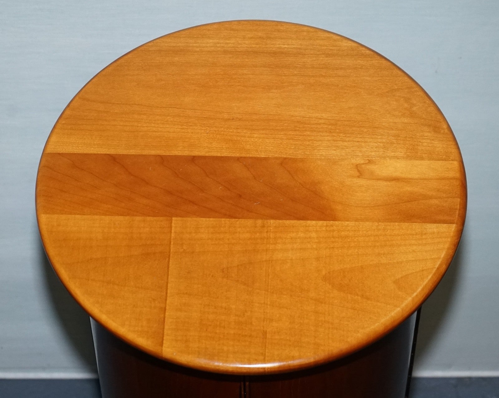 VINTAGE WALNUT WOOD WILLIS & GAMBIER PANTRY STORAGE CYLINDER CABINET