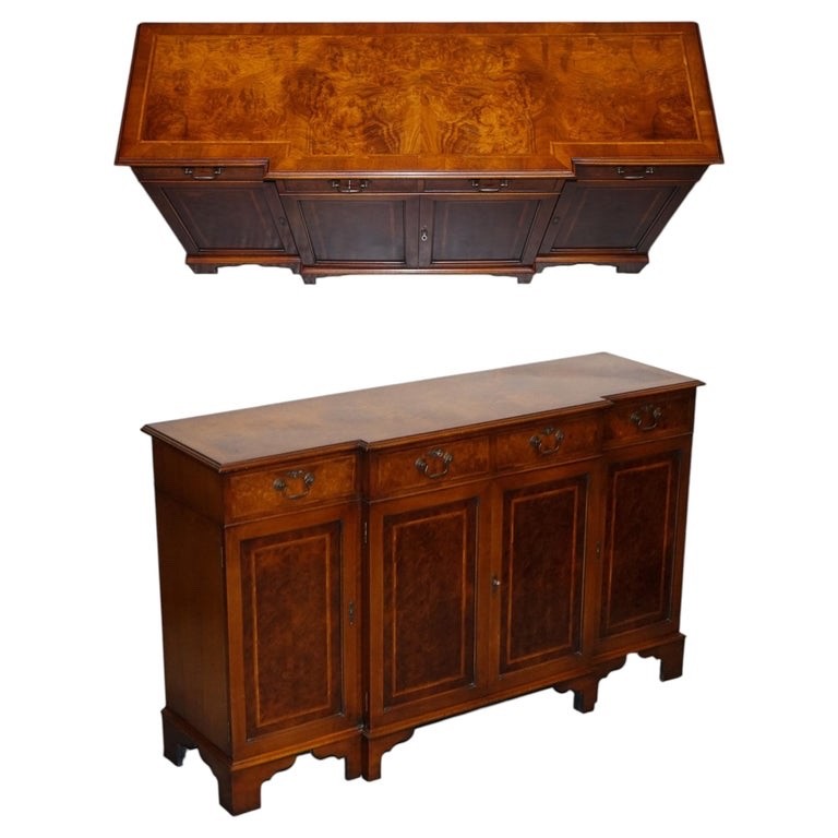 VINTAGE BURR WALNUT SIDEBOARD MADE BY JAN SMITH BRIGHTON