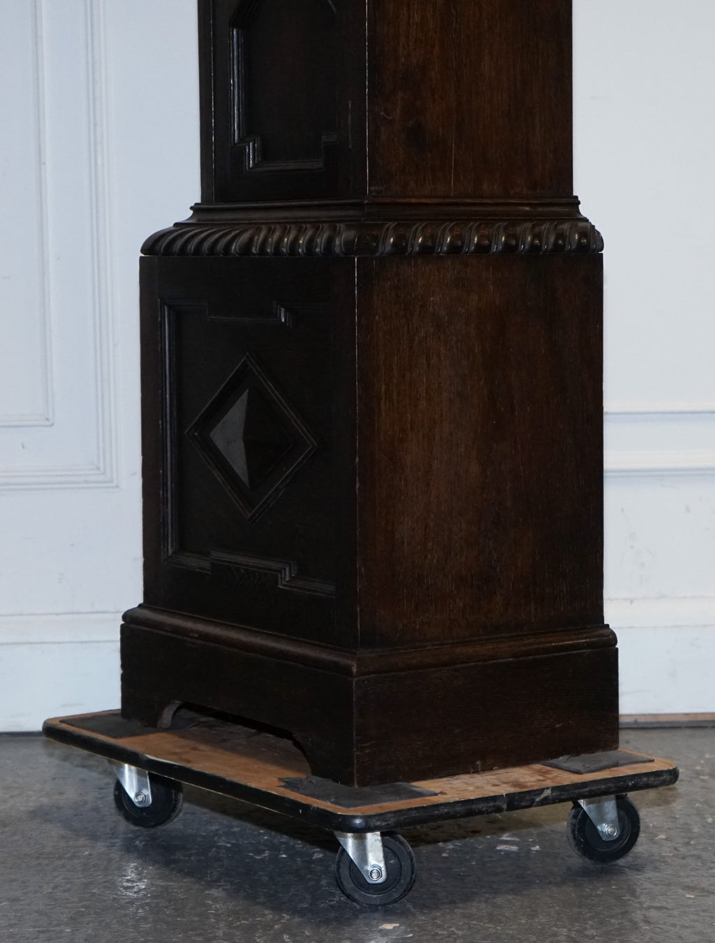 ANTIQUE ENGLISH ARTS & CRAFTS 8 DAY LONGCASE GRANDFATER CLOCK BY MAPLE LONDON