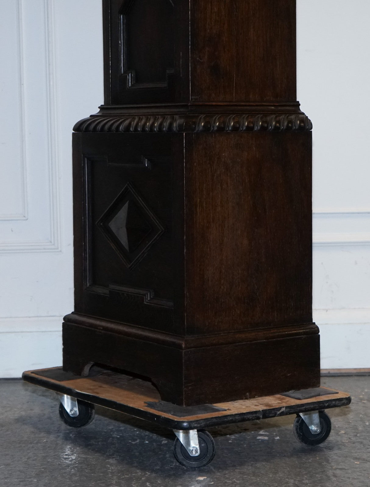 ANTIQUE ENGLISH ARTS & CRAFTS 8 DAY LONGCASE GRANDFATER CLOCK BY MAPLE LONDON