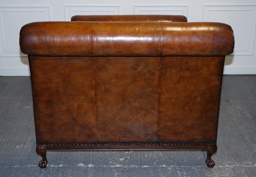KINGSIZE HAND DYED LEATHER BONAPARTE CARVED BED AND SO TO BED RRP £14,000