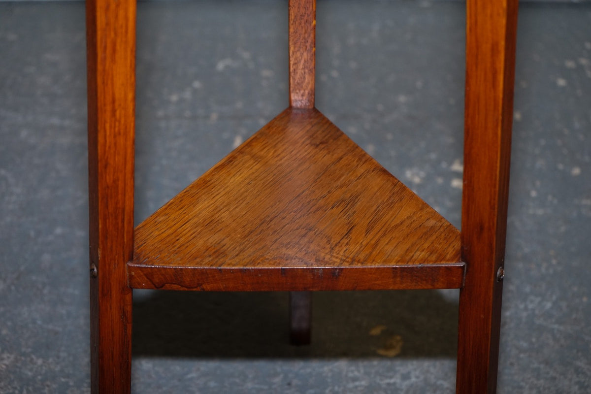 ANTIQUE EDWARDIAN OAK PLANT OR CHAMPAGNE STAND BY R.A. LISTER & CO ENGLAND
