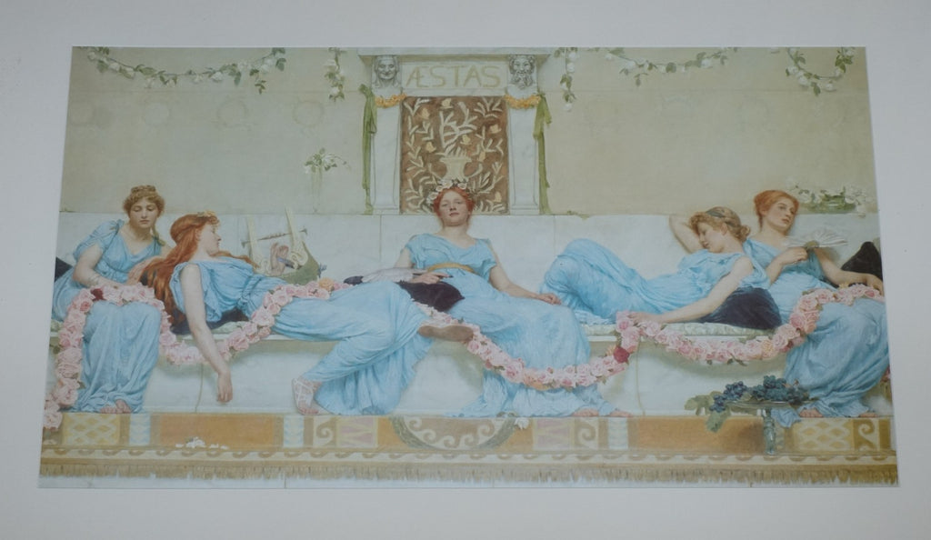 VINTAGE PAINTING PRINT 'INTERCLUDE' BY WILLIAM REYNOLDS-STEPHENS 82 X 113 CM