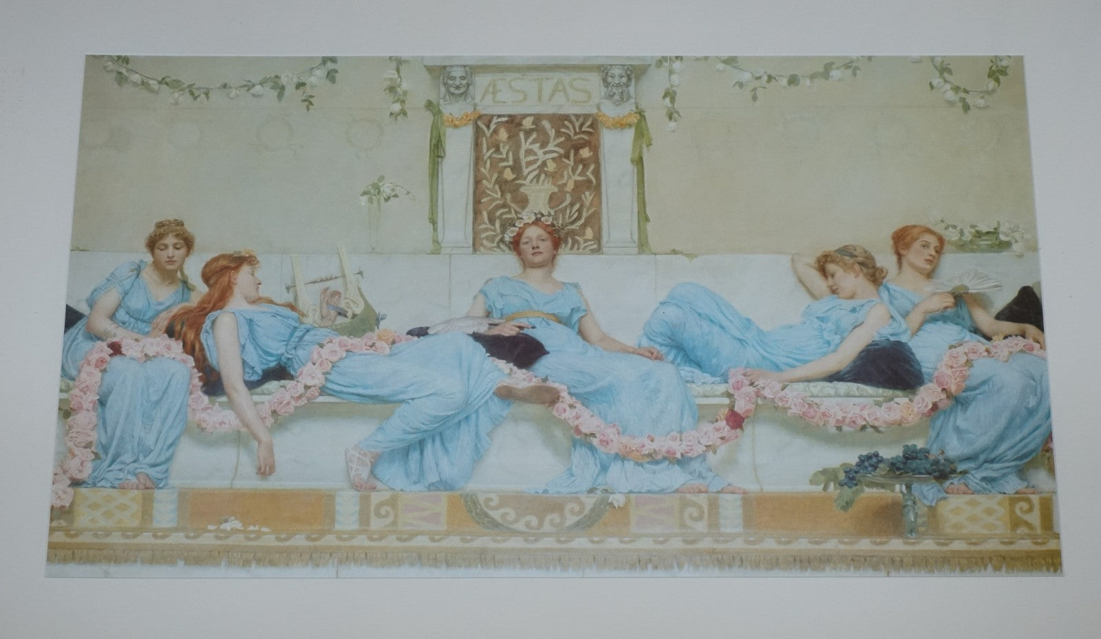 VINTAGE PAINTING PRINT 'INTERCLUDE' BY WILLIAM REYNOLDS-STEPHENS 82 X 113 CM