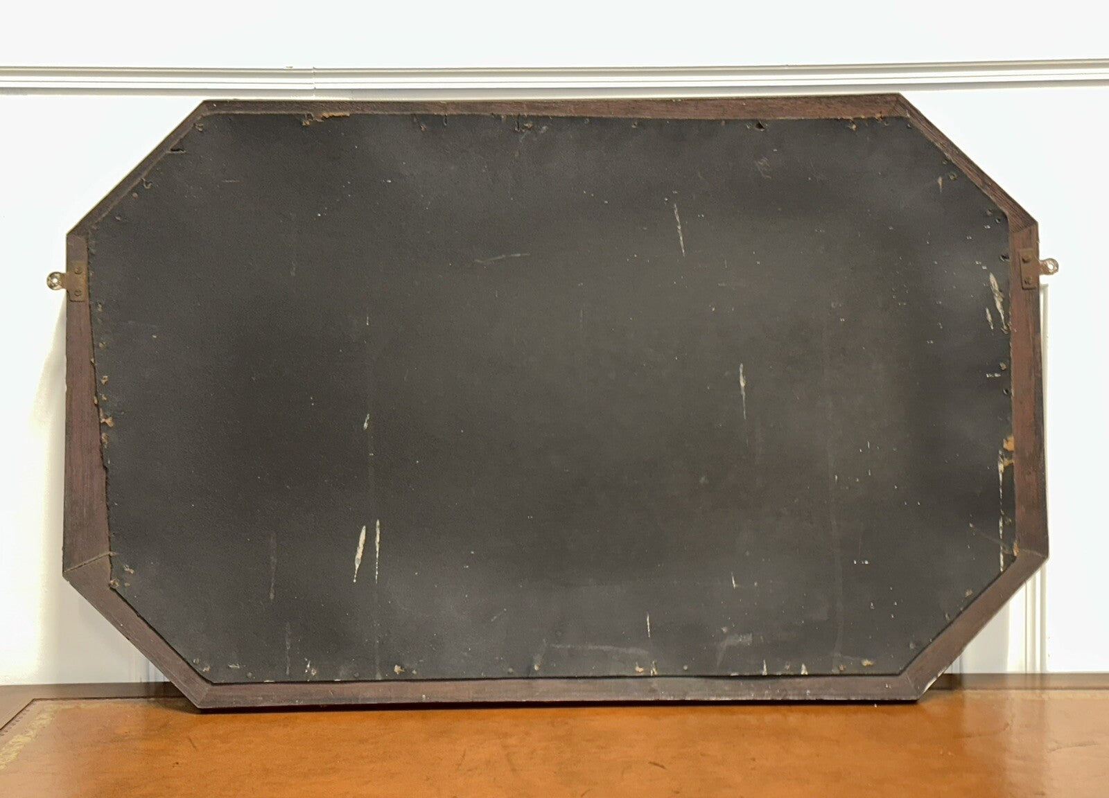 ART DECO 1920's BEVELLED MIRROR OAK MIRROR