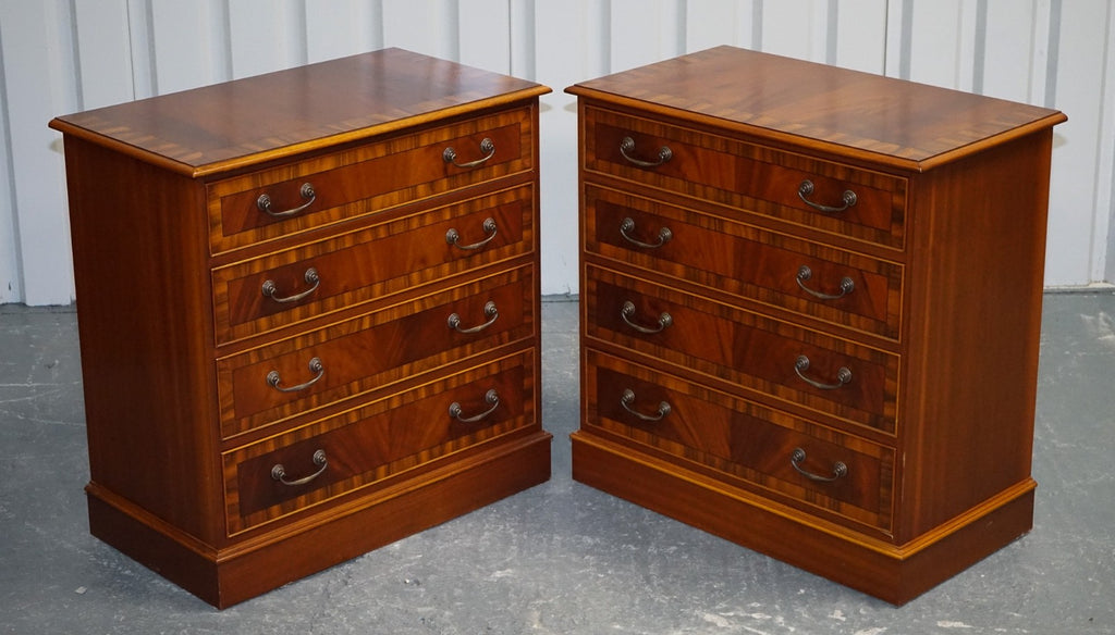 PAIR OF LARGE EDWARDIAN STYLE CHEST OF DRAWERS MADE BY PAUL SMITH BRIGHTON (3/3)