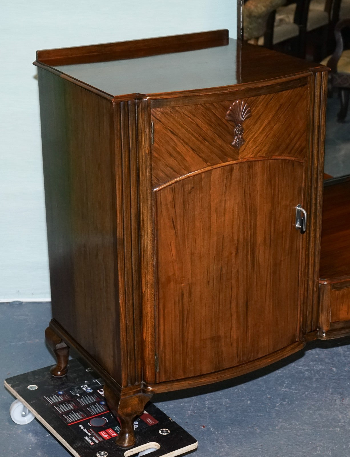 1930s ART DECO C.W.S CABINET WORKS DRESSING TABLE WITH MIRROR