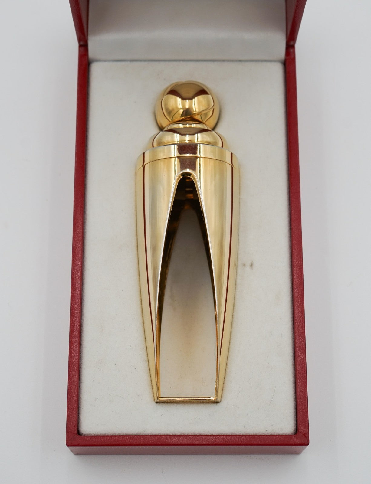 CARTIER LUXURY GOLD ATOMISER PARFUM FLACON “EAU DE PARFUM” BOXED DECORATiVE