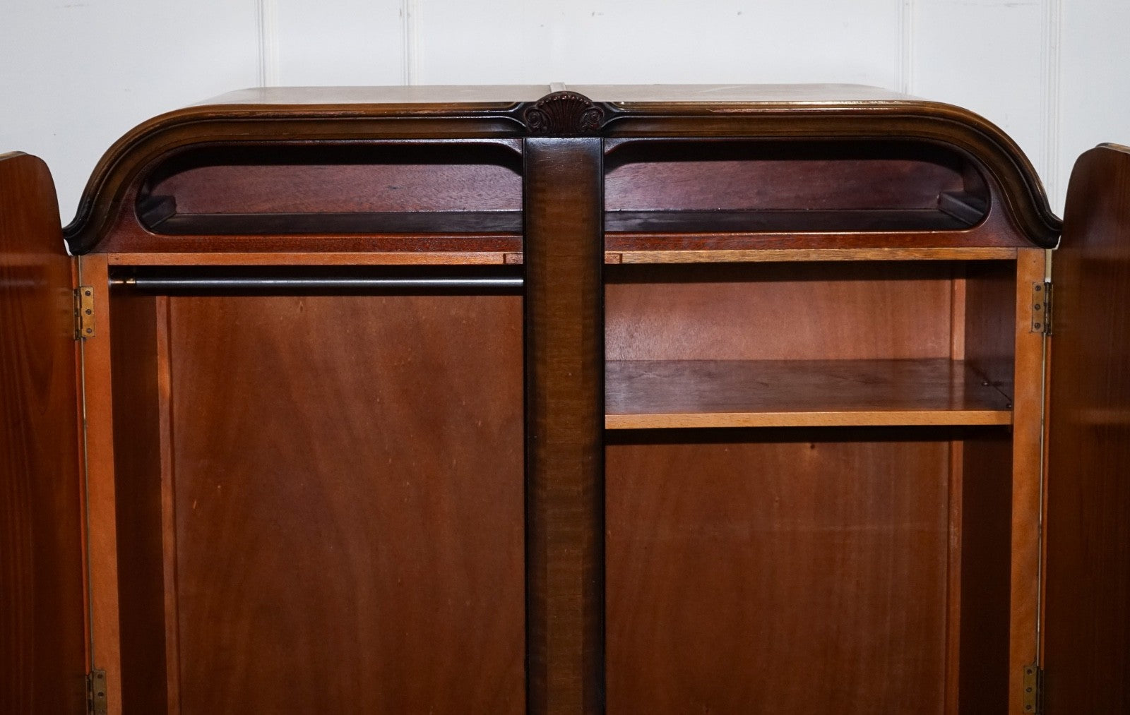ART DECO 1920'S LARGE TWO DOOR WARDROBE OR AMOIRE