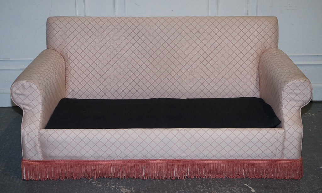 TRADITIONAL ENGLISH COUNTRY HOUSE TWO SEATER SOFA BED FEATHER FILLED CUSHIONS