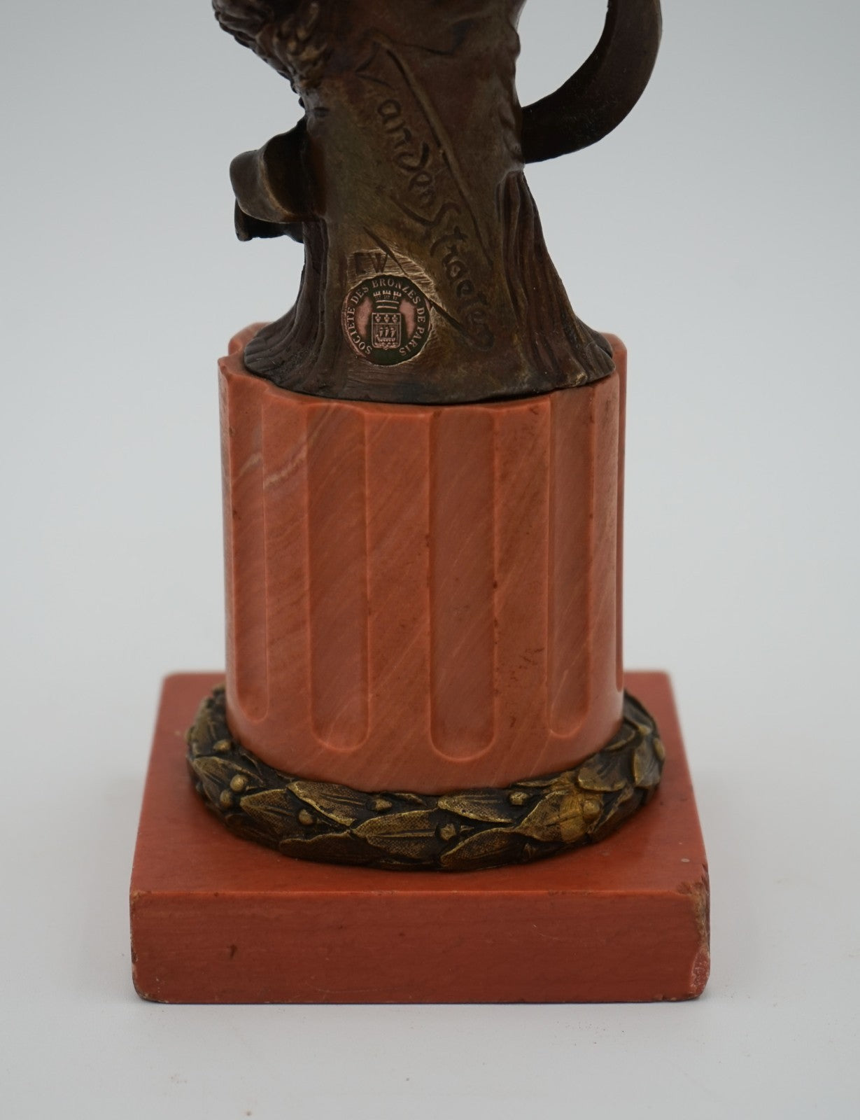 ANTIQUE 1885-1930 GEORGE VAN DER STRAETEN BRONZE BUST OF DUTCH LADY