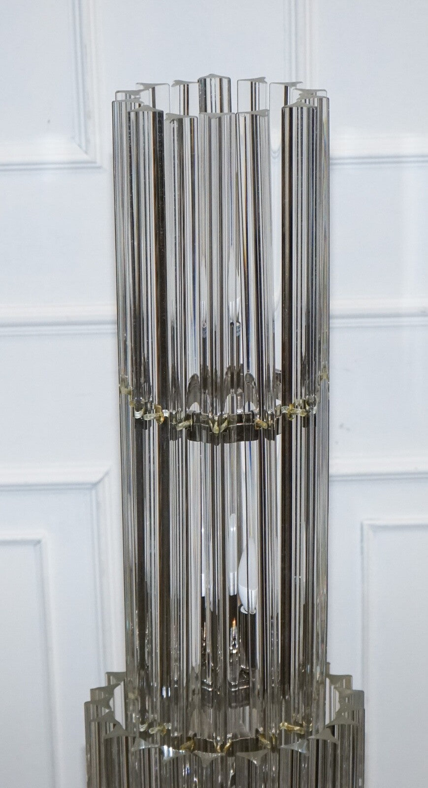 STUNNING LARGE MURANO GLASS  EICHHOLTZ ELDORADO ART DECO STYLE FLOOR LAMP
