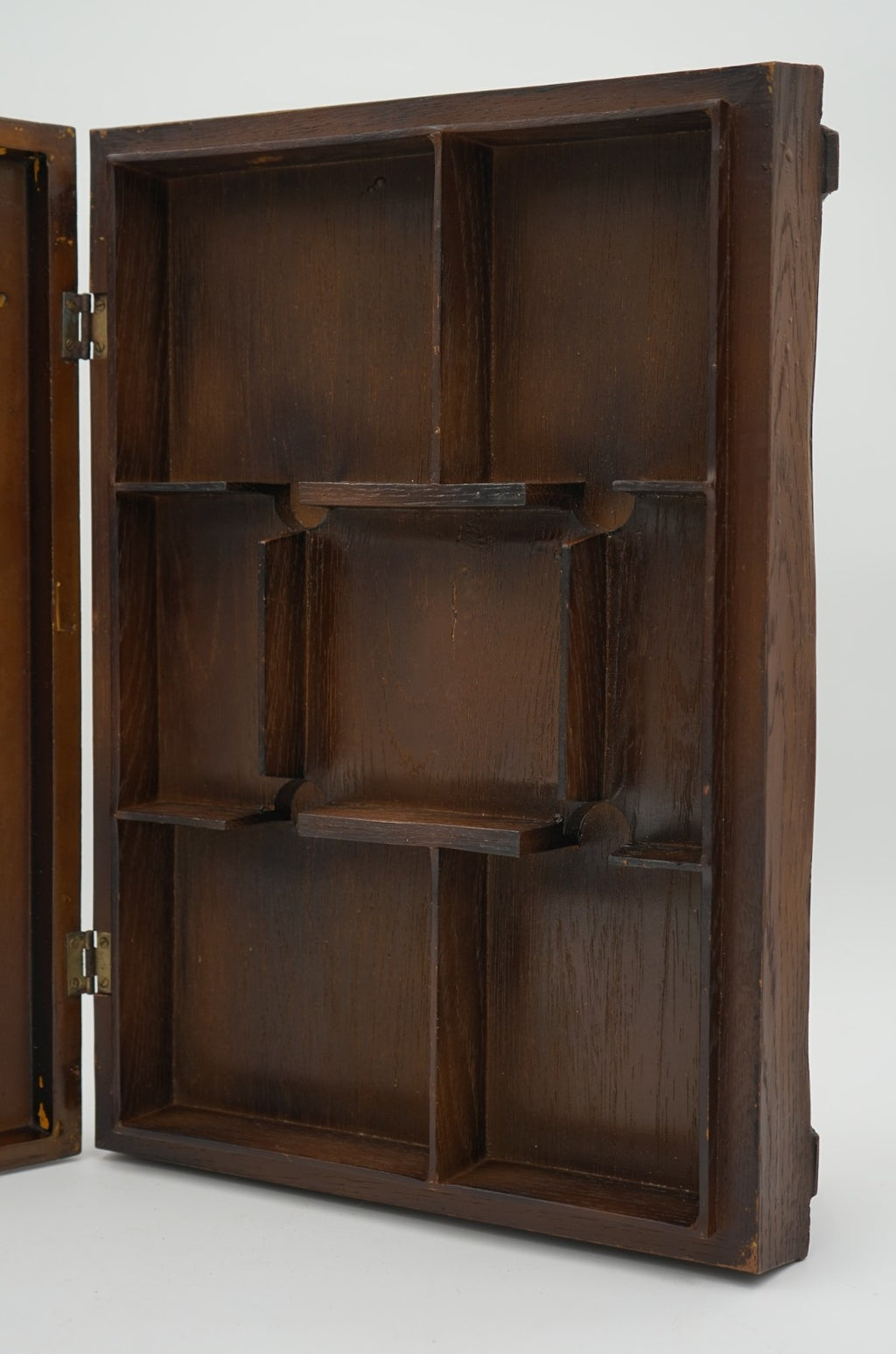 ANTIQUE ANGLO DUTCH CIGAR CO. WILLEM II OAK GLAZED SHOP COUNTER DISPLAY CABINET