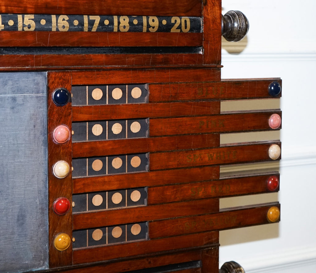 ANTIQUE OAK RESTORED J. ASHCROFT & CO LIVERPOOL SNOOKER BILLIARD SCORE BOARD