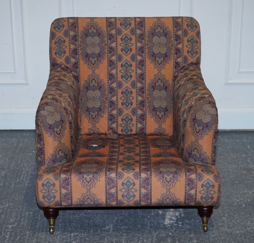 LOVELY MULTIYORK COUNTRYHOUSE REMOVABLE FABRIC HOWARD ARM STYLE LOUNGE ARMCHAIR