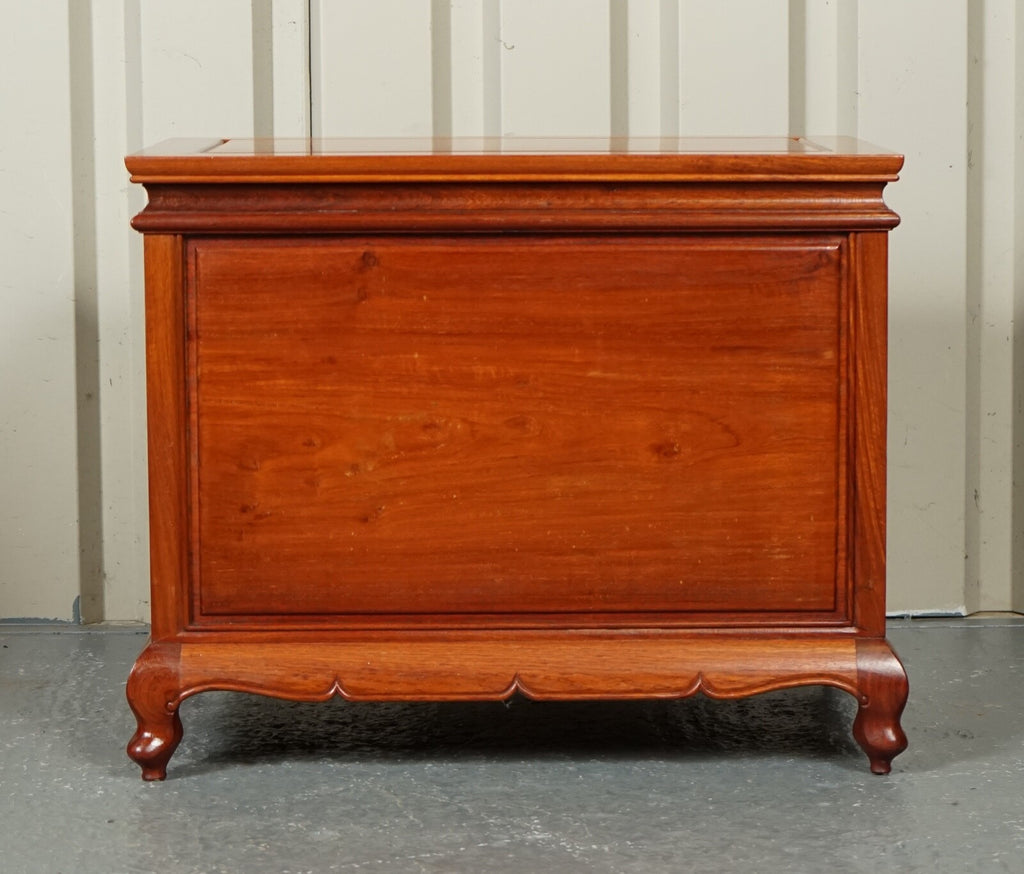 BEAUTIFUL VINTAGE TEAK ORIENTAL CHEST OF DRAWERS
