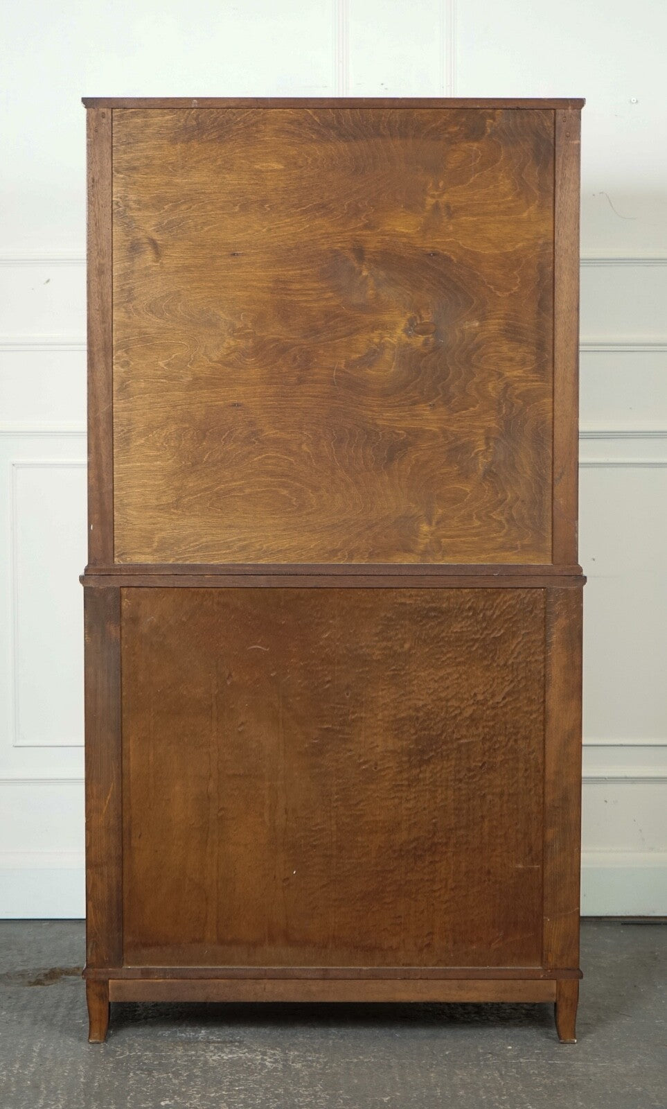 REGENCY STYLE HARDWOOD BOOKCASE CABINET GLAZED DOORS J1