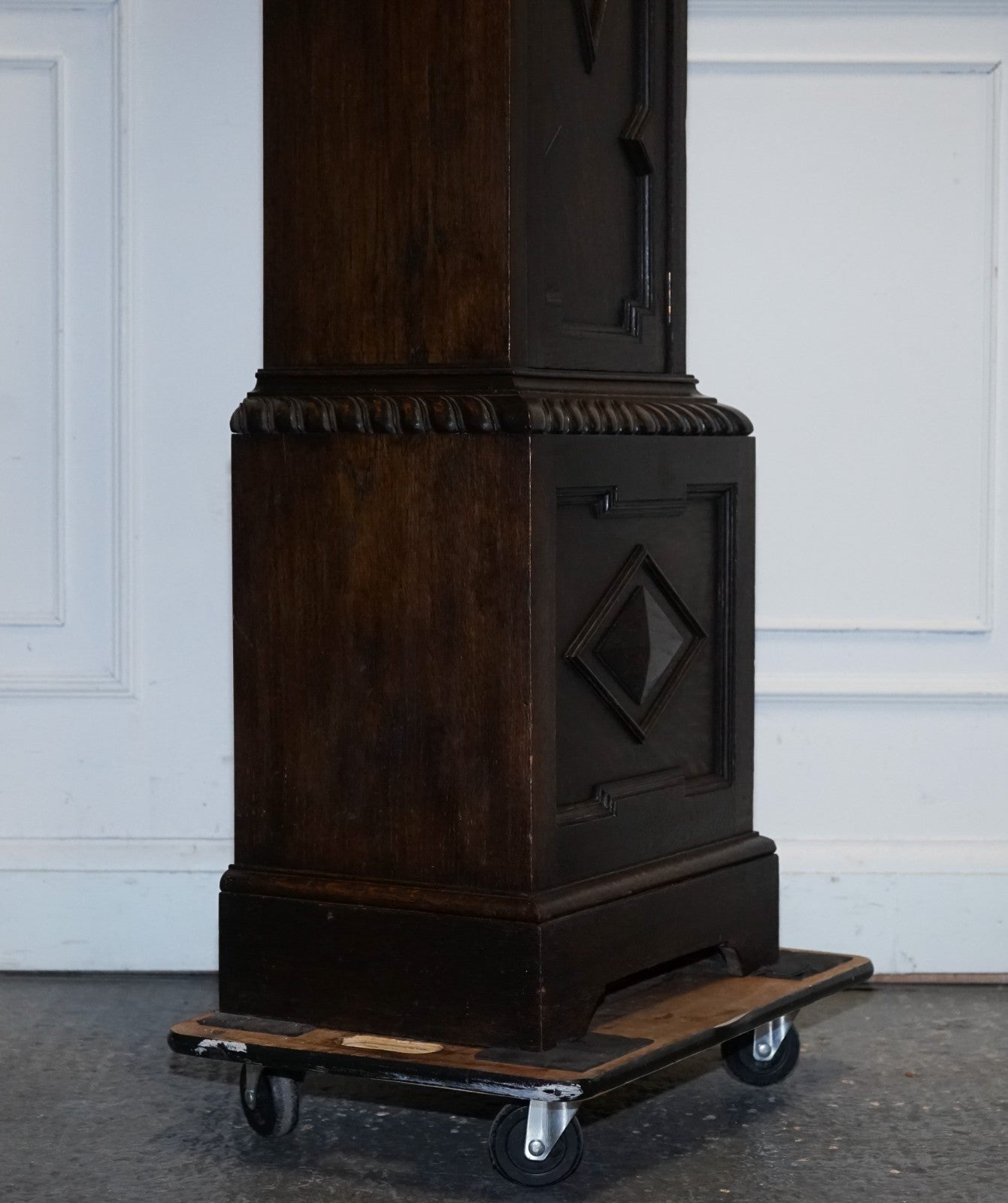 ANTIQUE ENGLISH ARTS & CRAFTS 8 DAY LONGCASE GRANDFATER CLOCK BY MAPLE LONDON