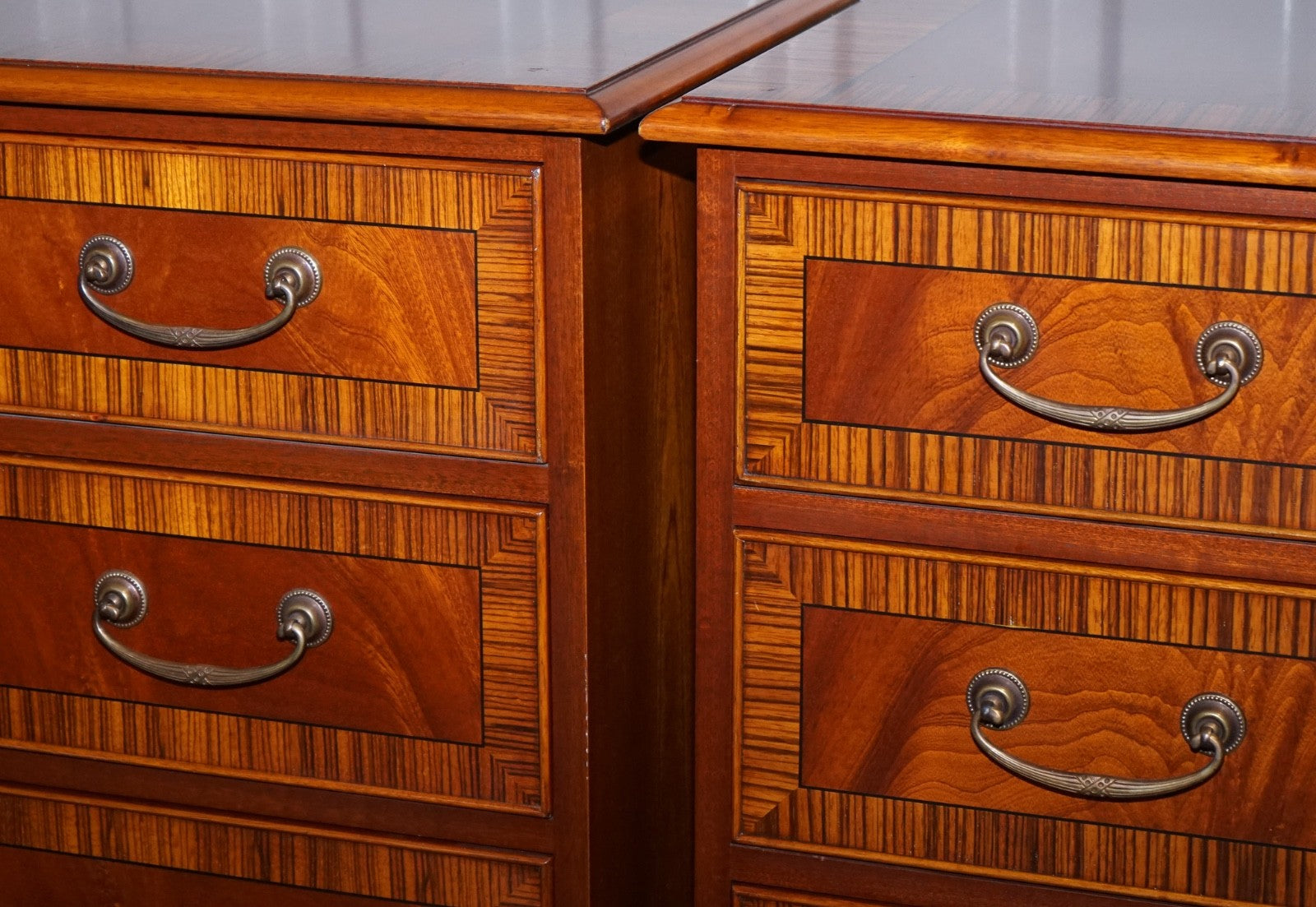 PAIR OF LARGE EDWARDIAN STYLE CHEST OF DRAWERS MADE BY PAUL SMITH BRIGHTON (1/3)