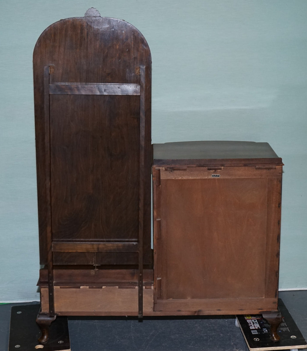 1930s ART DECO C.W.S CABINET WORKS DRESSING TABLE WITH MIRROR