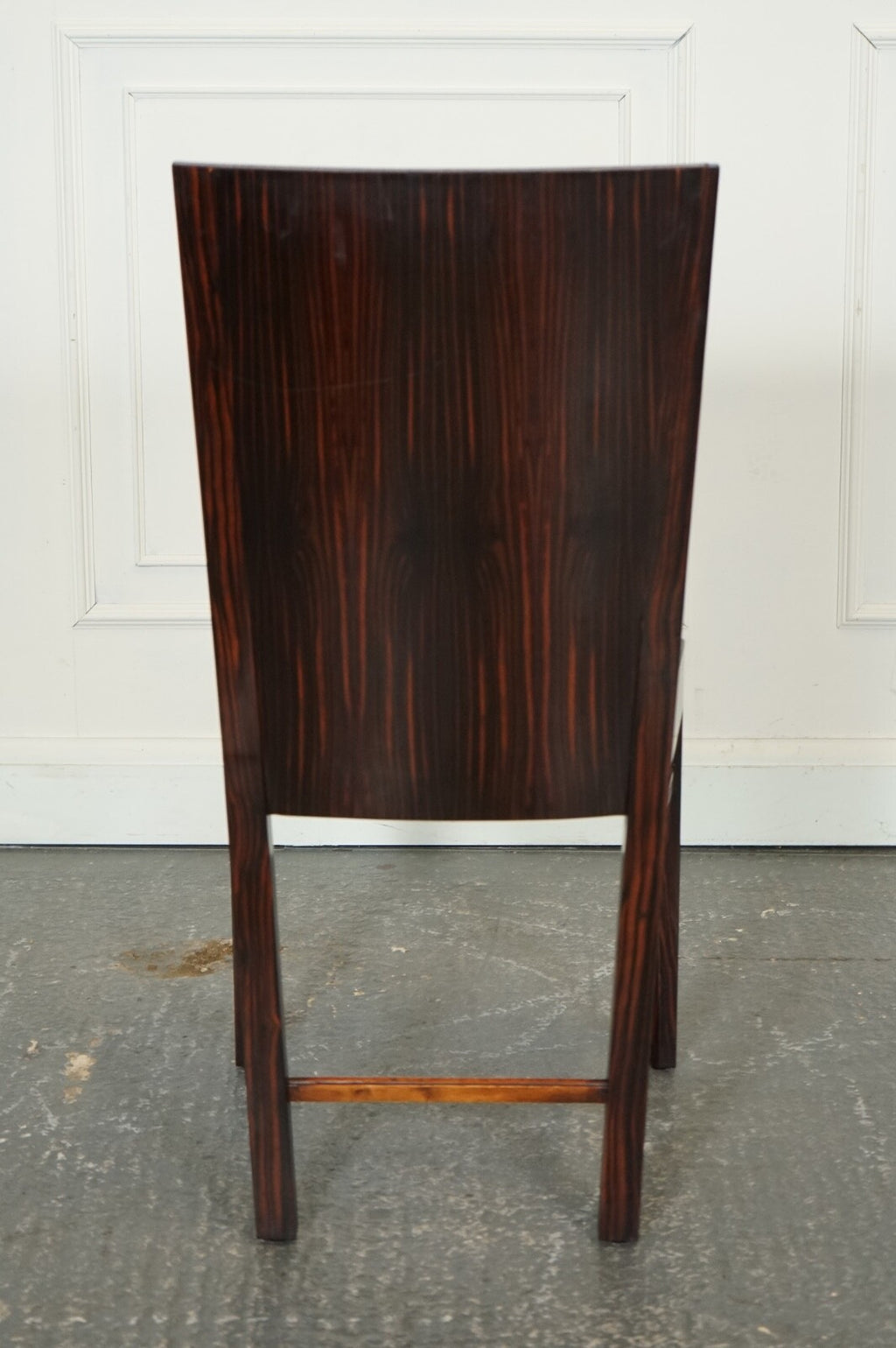 ART DECO STYLE THEODORE ALEXANDER OFFICE SIDE CHAIR WITH PONY HIDE SEAT