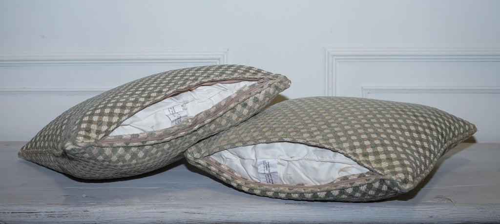 VINTAGE DURESTA DUCK SCATTER CUSHION CREAM AND SAGE