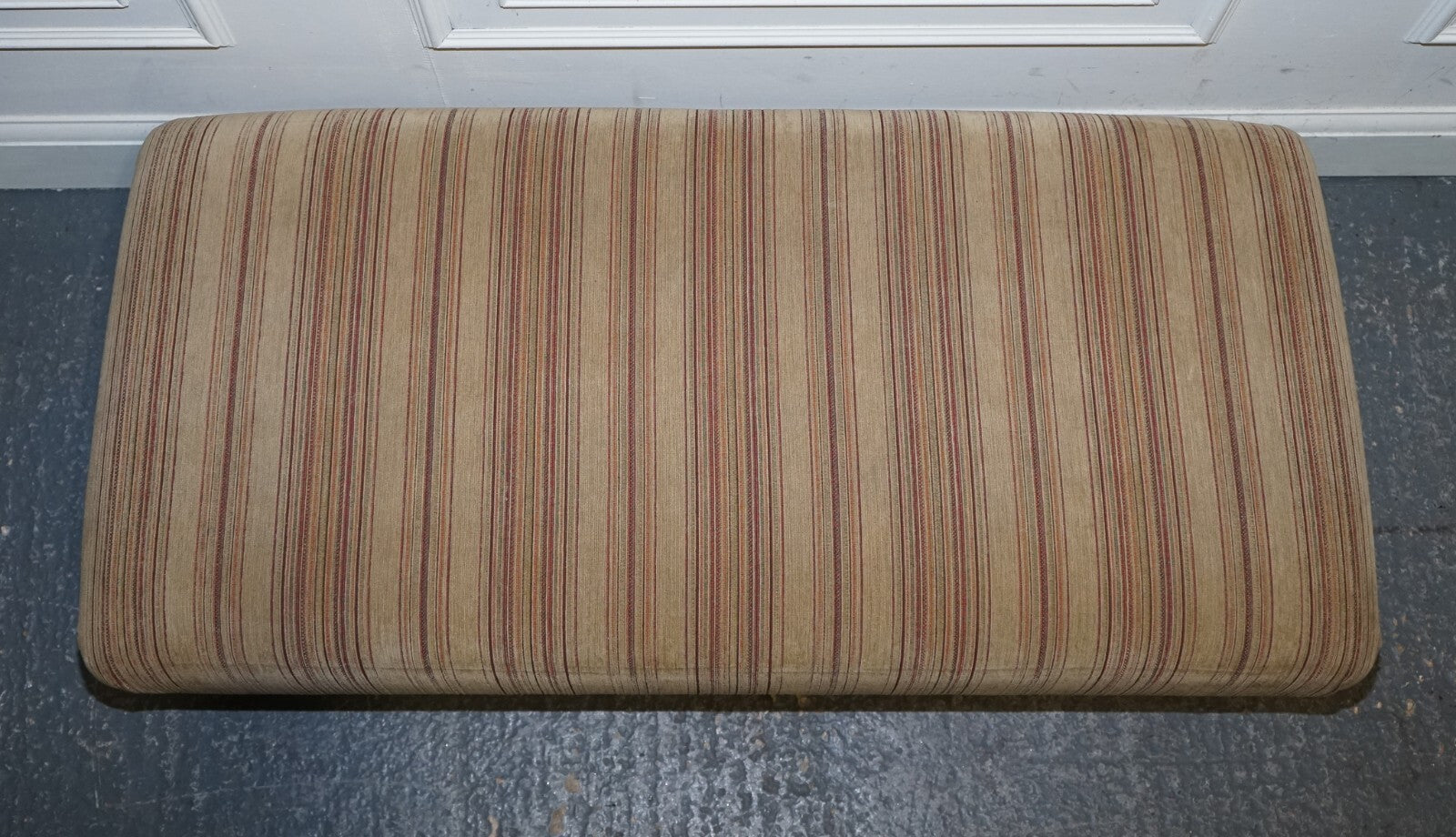 VINTAGE PARKER KNOLL FABRIC FOOTSTOOL OTTOMAN MATCHING SOFA AVAILABLE