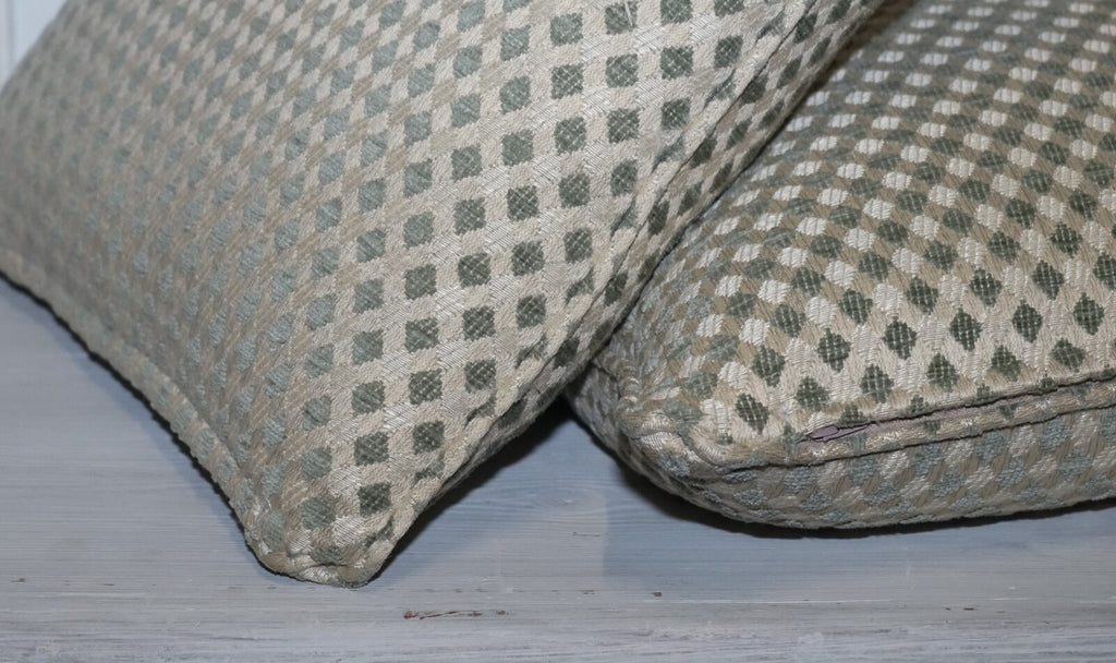 VINTAGE DURESTA DUCK SCATTER CUSHION CREAM AND SAGE