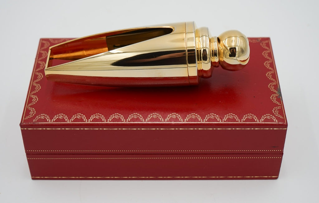 CARTIER LUXURY GOLD ATOMISER PARFUM FLACON “EAU DE PARFUM” BOXED DECORATiVE