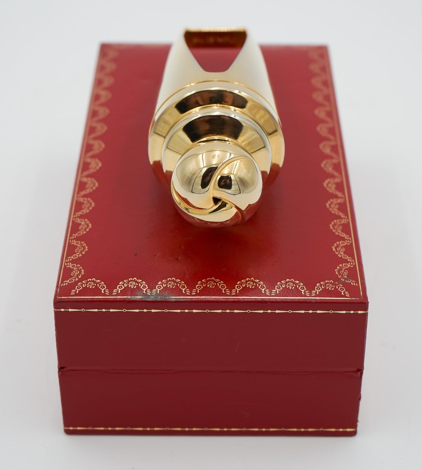 CARTIER LUXURY GOLD ATOMISER PARFUM FLACON “EAU DE PARFUM” BOXED DECORATiVE