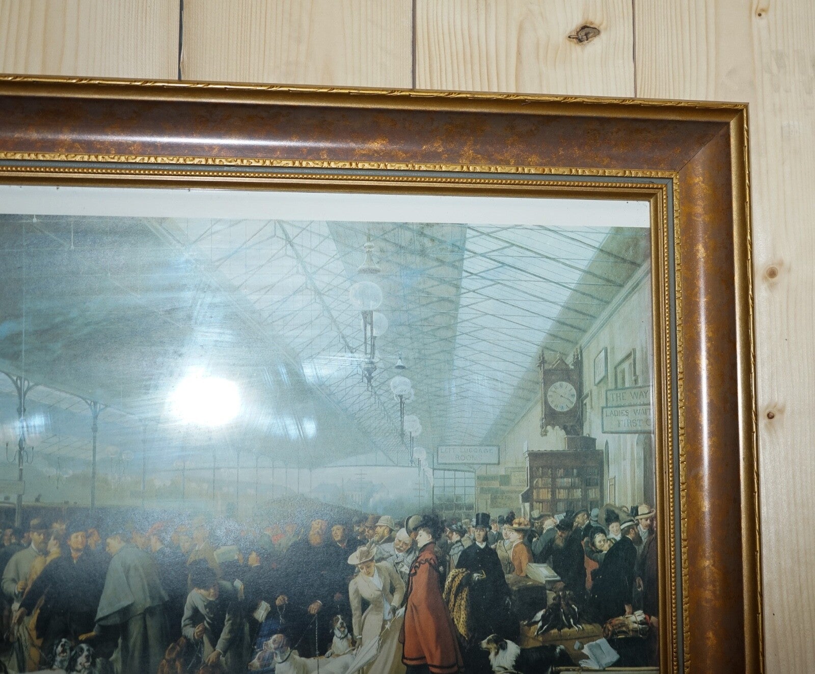 VINTAGE PRINT 'COMING SOUTH PERTH STATION'  1876 BY GEORGE EARL IN FRAME