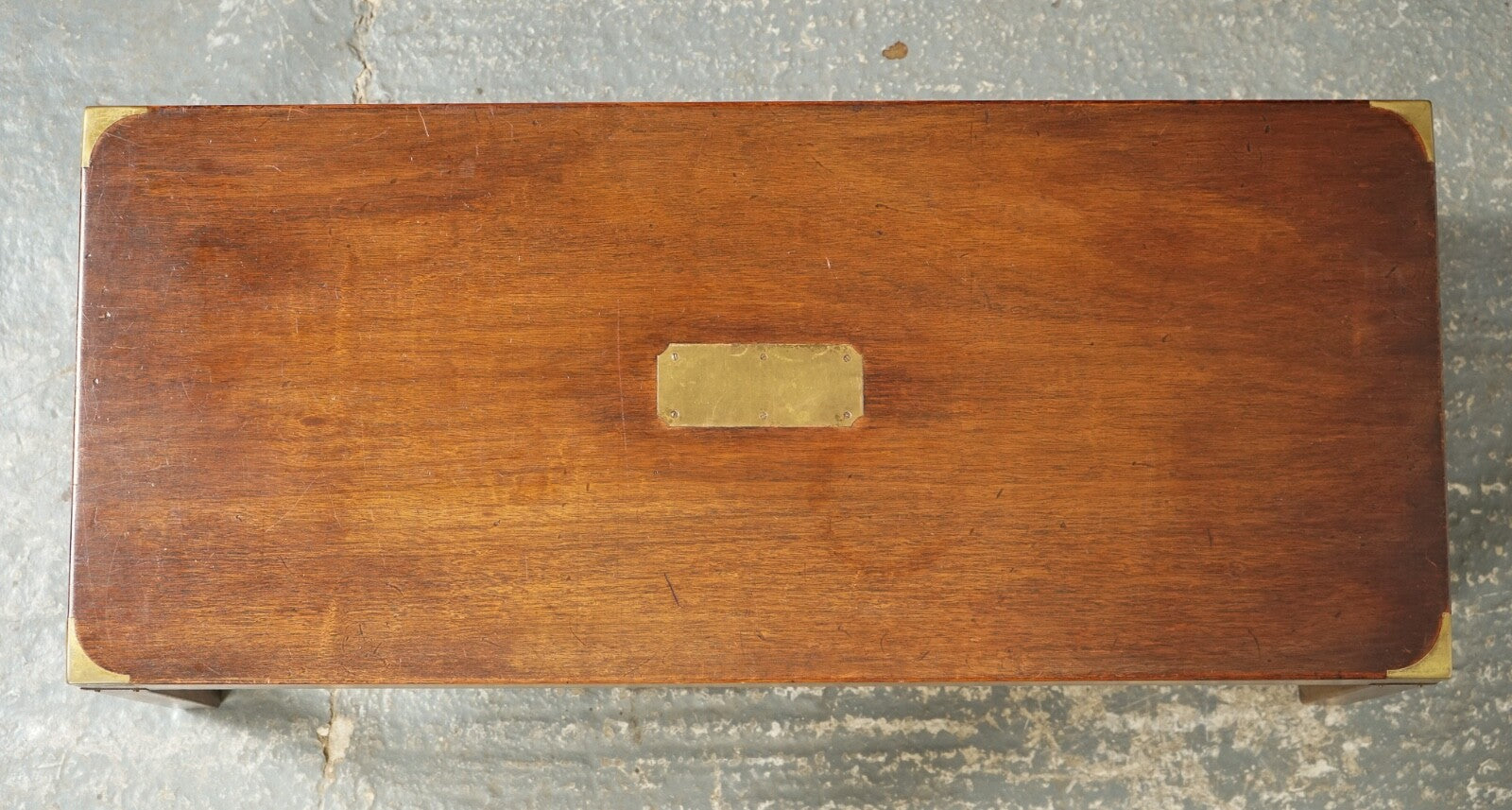 VINTAGE HARRODS KENNEDY MILITARY CAMPAIGN COFFEE TABLE