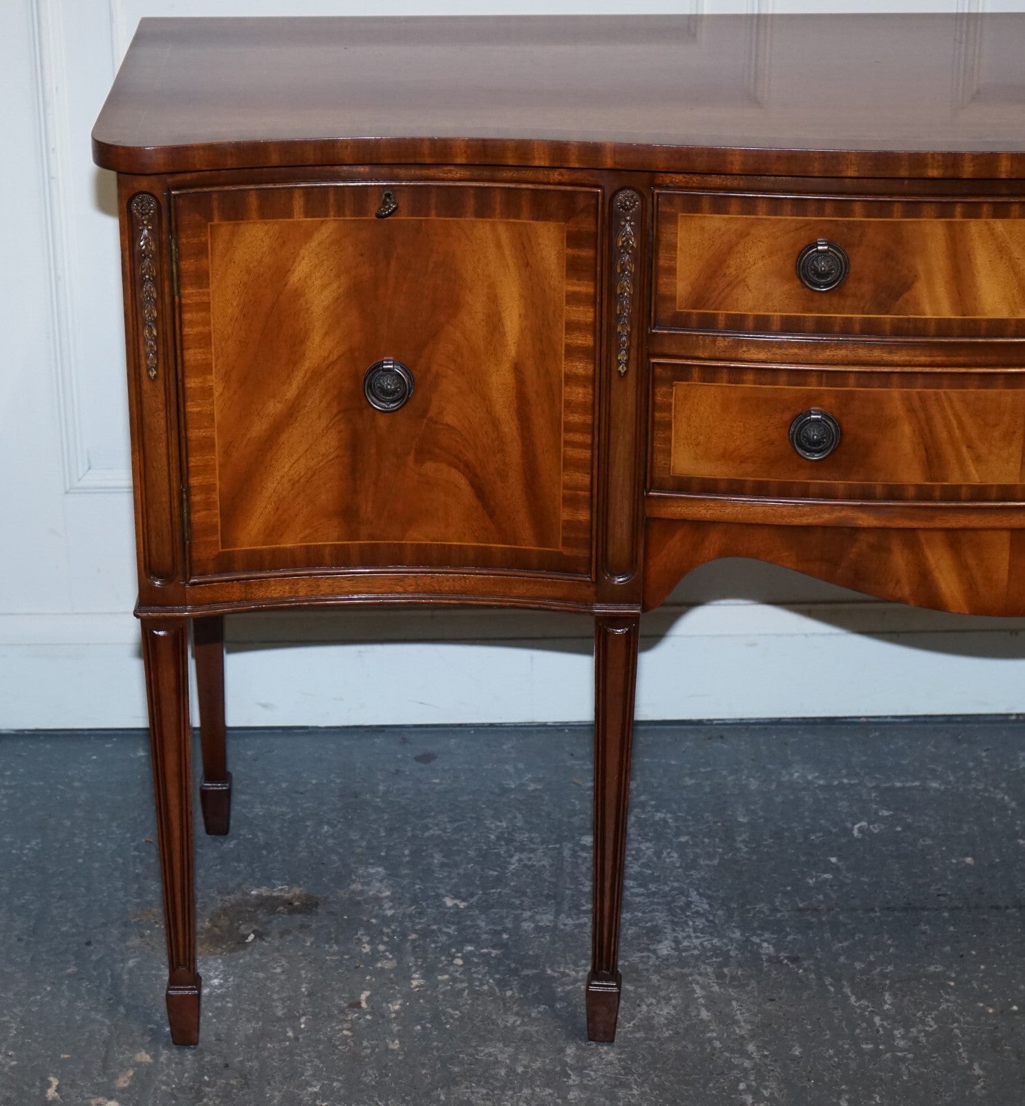 VINTAGE EDWARDIAN STYLE HARDWOOD SIDEBOARD MADE BY JAYCEE FURNITURE
