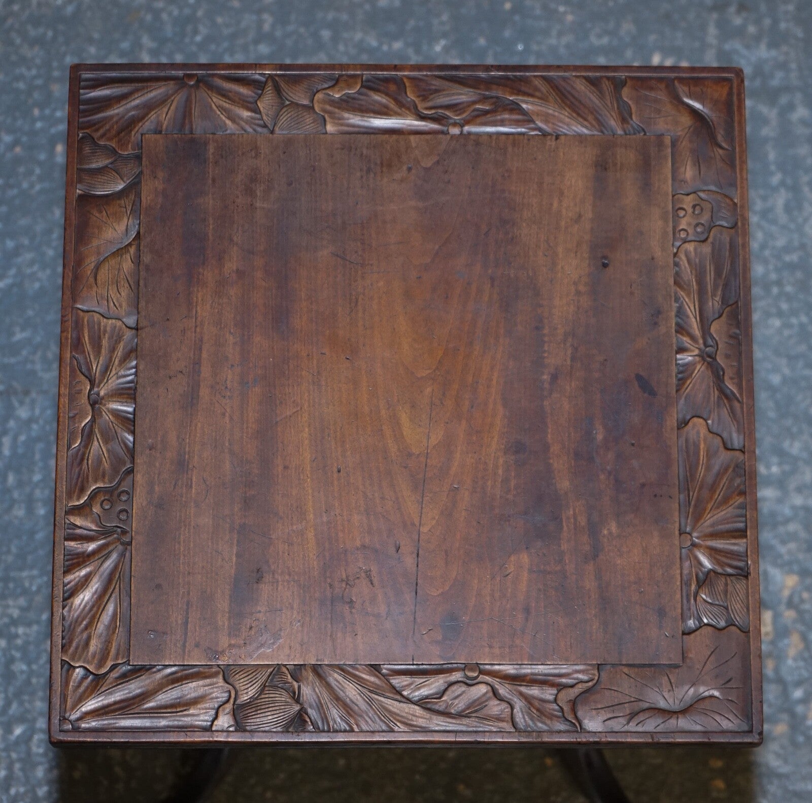 LIBERTY'S LONDON 1950's HAND CARVED OCCASIONAL SIDE END LAMP WINE TABLE