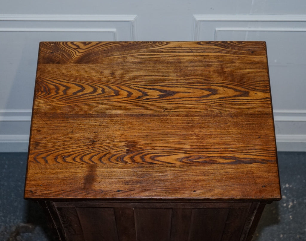 CIRCA 1900'S LARGE NORTH AMERICAN ALASKA MUSKEGON OAK LARDER ICE BOX COLLECTABLE
