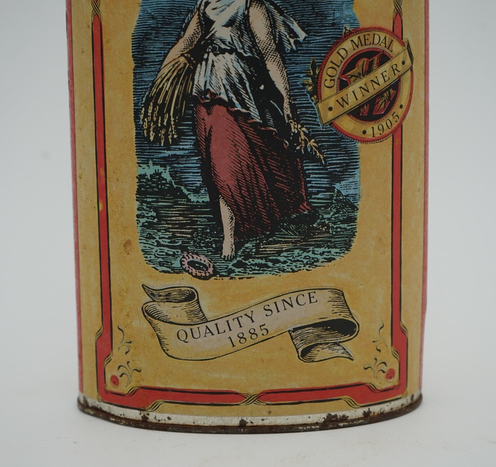 VINTAGE LUCE DECIELO ITLAIAN SPAGHETTI TIN VERY DECORATIVE
