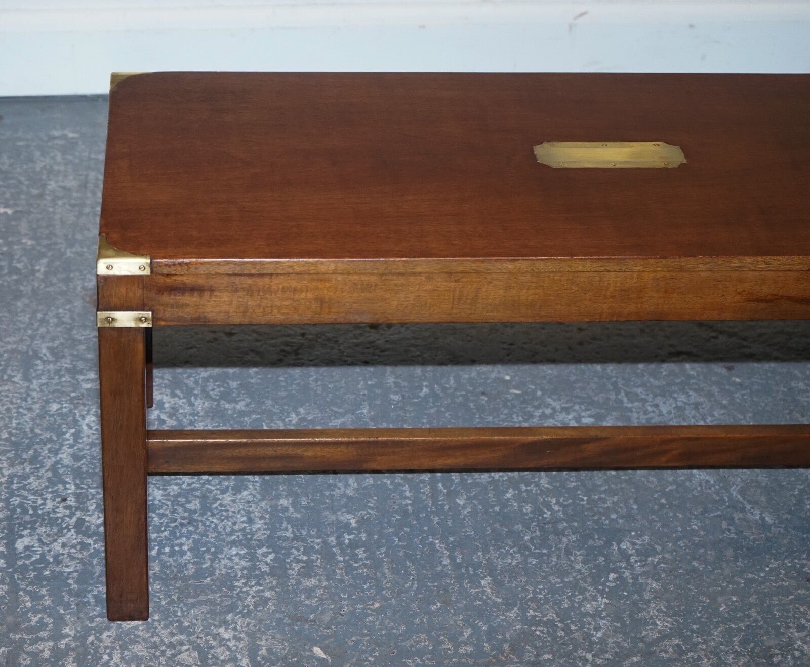RESTORED HARRODS REH KENNEDY MILiTARY CAMPAIGN COFFEE TABLE