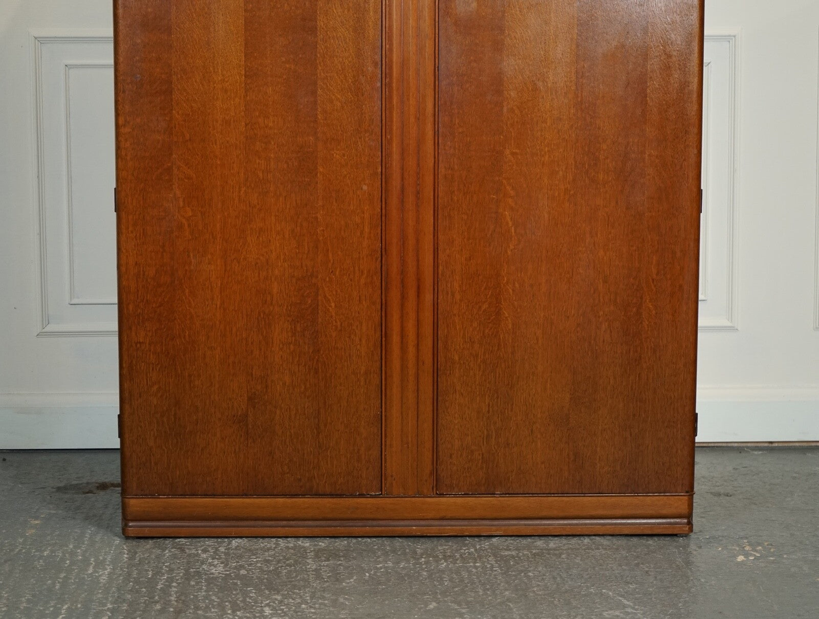 VINTAGE ART DECO MAHOGANY TWO DOOR WARDROBE BY LEBUS FURNITURE J1