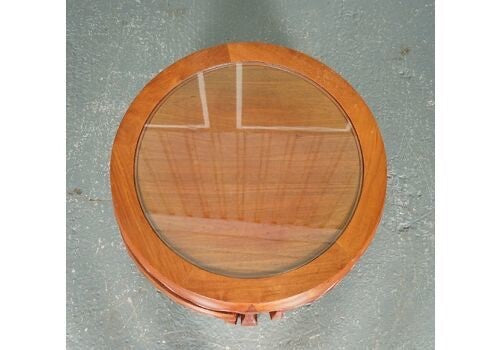 ORIENTAL ASIAN ROSEWOOD TEA TABLE WITH SET OF 4 SEAT