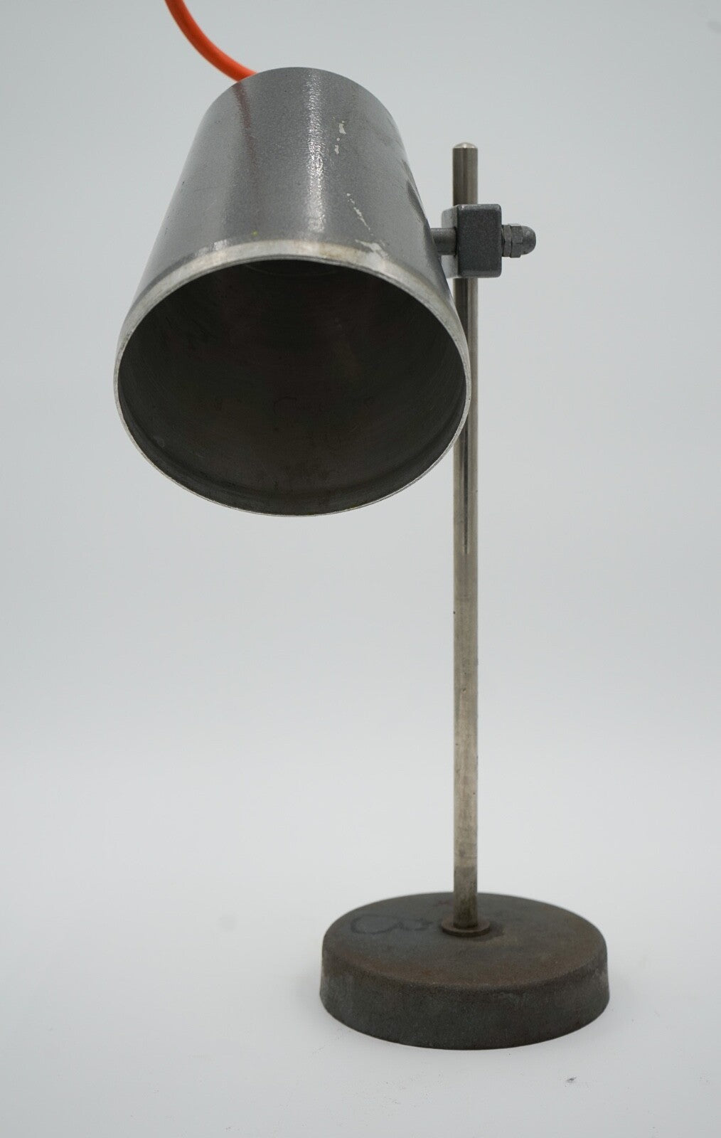 1940'S ENGLISH SALVAGED LABORATORY SCHOOL TABLE LAMP ADJUSTABLE LIGHT 001