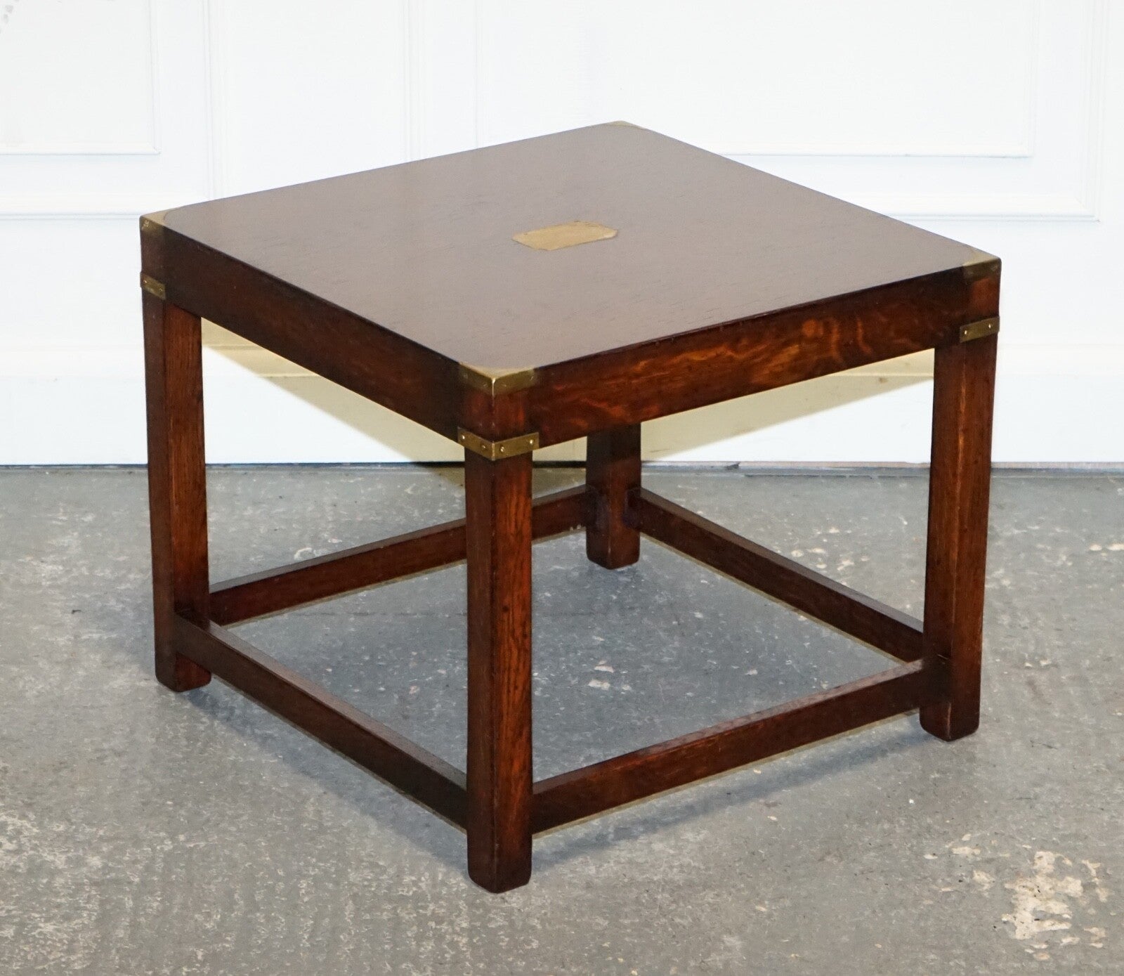 VINTAGE REH KENNEDY MILITARY CAMPAIGN SIDE END LAMP TABLE