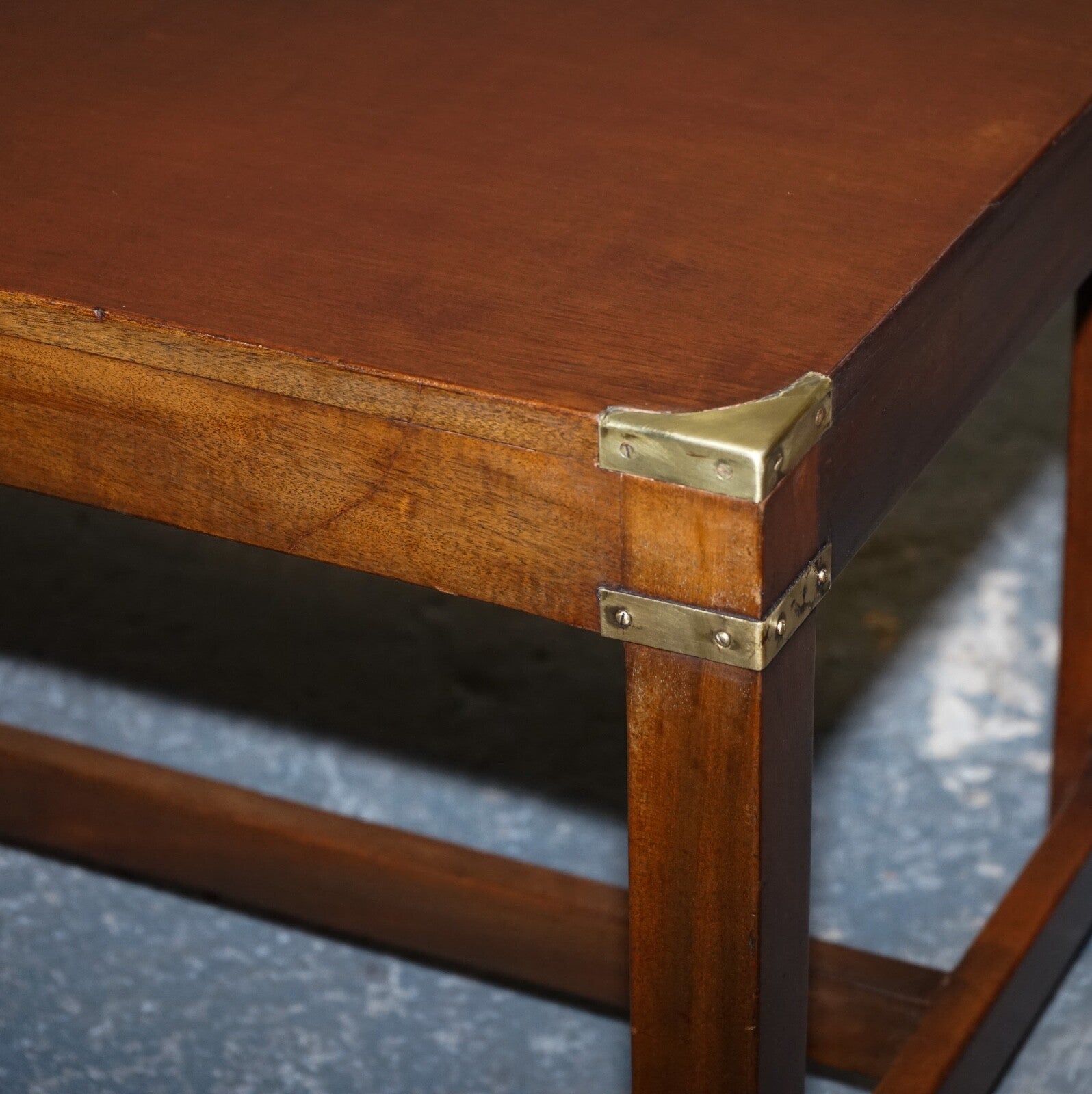 RESTORED HARRODS REH KENNEDY MILiTARY CAMPAIGN COFFEE TABLE