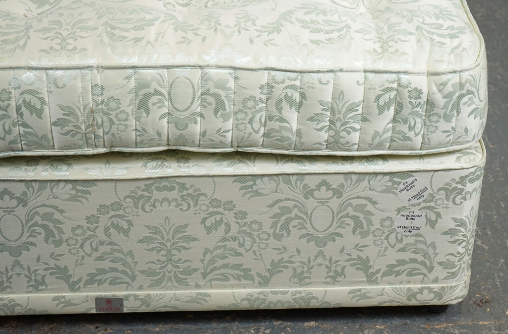 STAPLES & CO DOUBLE DIVAN & MATTRESS BED