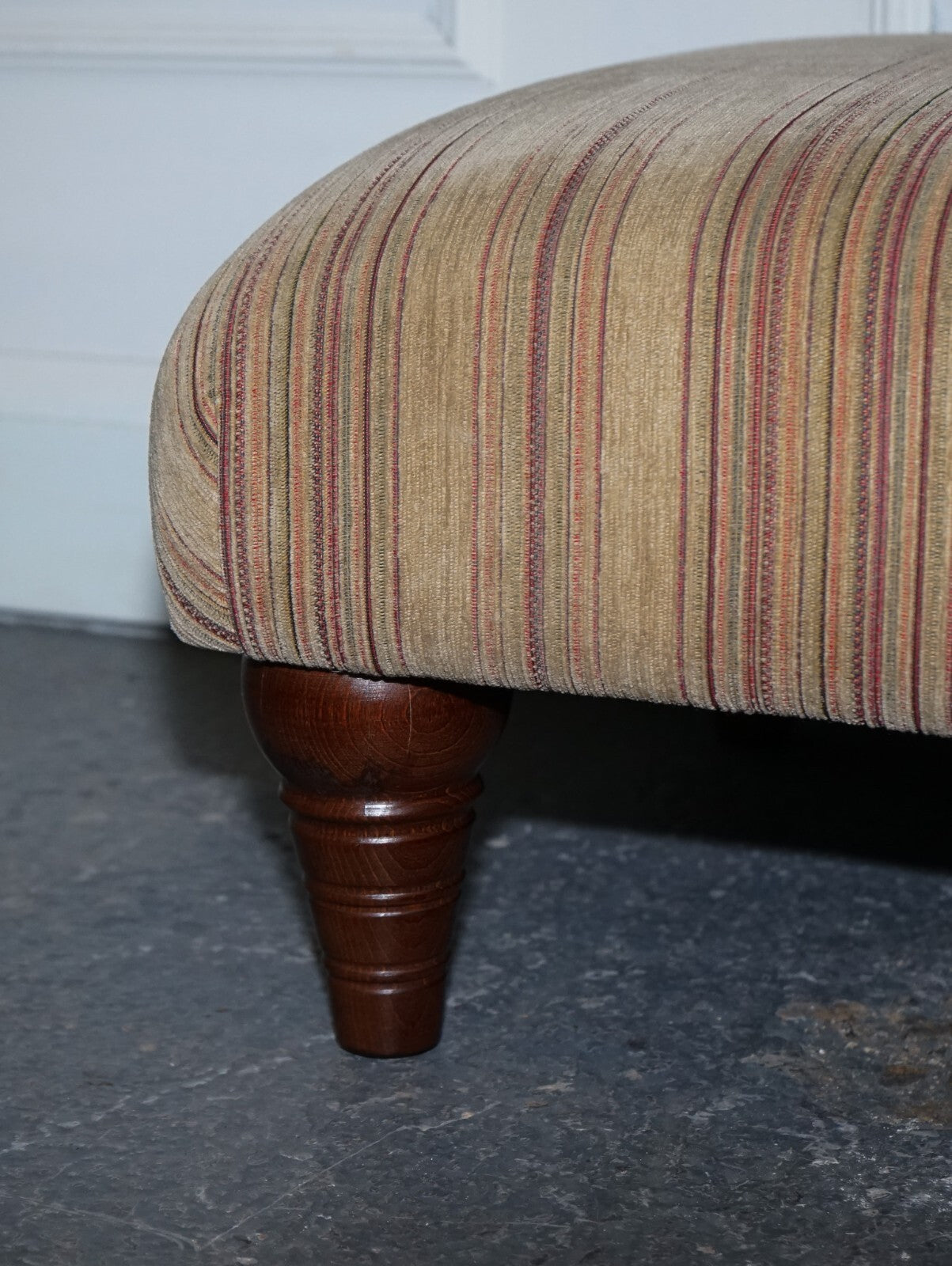 VINTAGE PARKER KNOLL FABRIC FOOTSTOOL OTTOMAN MATCHING SOFA AVAILABLE