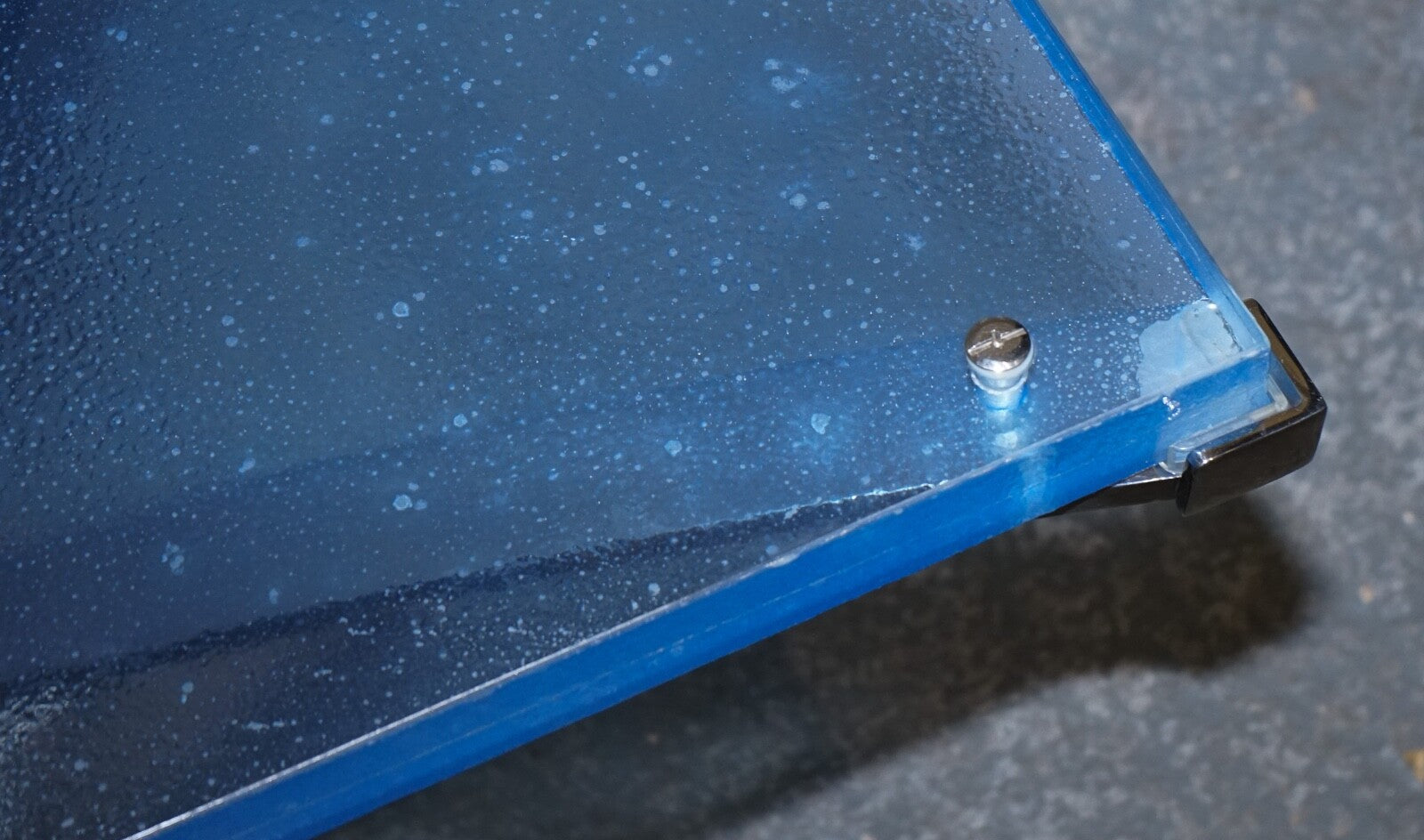 RARE CUSTOM HAND MADE GLASS MARINE GRADE STAINLESS STEEL COFFEE TABLE BY SOLIART