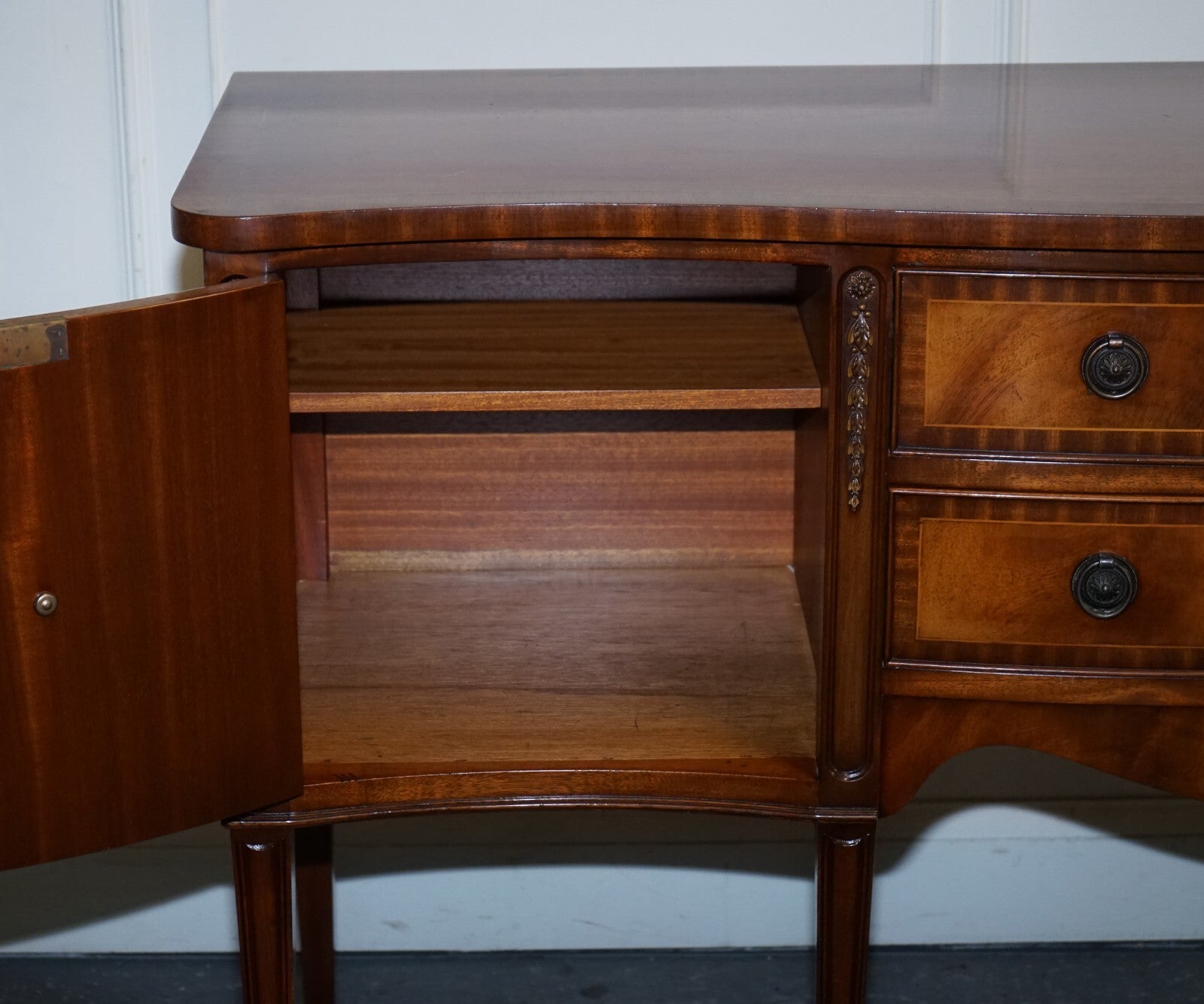 VINTAGE EDWARDIAN STYLE HARDWOOD SIDEBOARD MADE BY JAYCEE FURNITURE