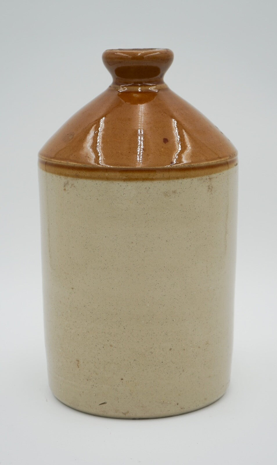 DECORATIVE ENGLISH ANTIQUE STONEWARE JUG FLOWER VASE